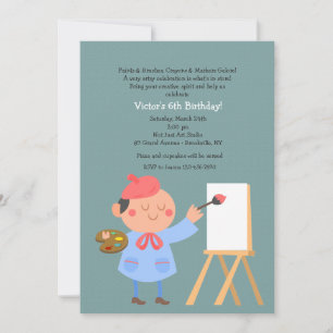 Invitación joven del artista