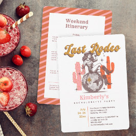 Invitación Joven en Rodeo Último Fiesta de fin de semana de s