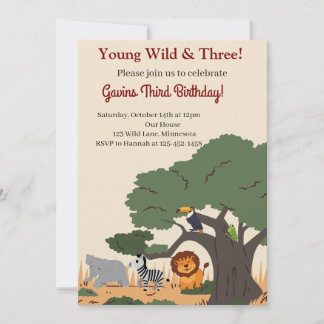Invitación ¡Joven, Salvaje y Tres!