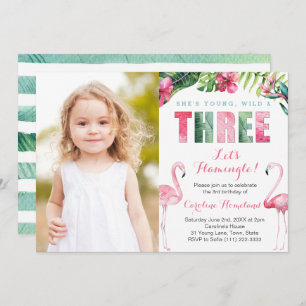 Invitación Joven Wild TREE, Chica 3er Fiesta de cumpleaños