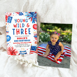 Invitación Jóvenes salvajes y tres Fiestas del 3 de julio