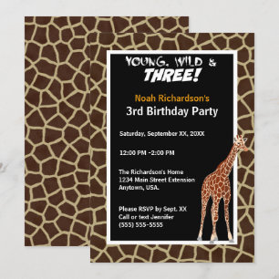 Invitación Jóvenes salvajes y tres jornadas de cumpleaños Saf