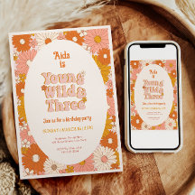 Jóvenes silvestres y tres retro margarita por terc