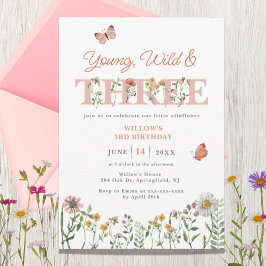 Invitación Jóvenes silvestres y tres silvestres en tercer cum