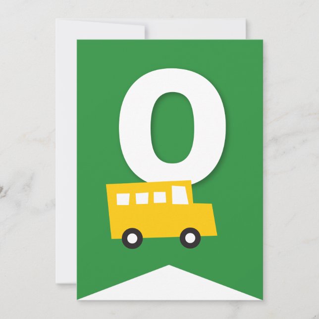 Invitación Jóvenes transportan pancarta de Fiesta de cumpleañ (Anverso)