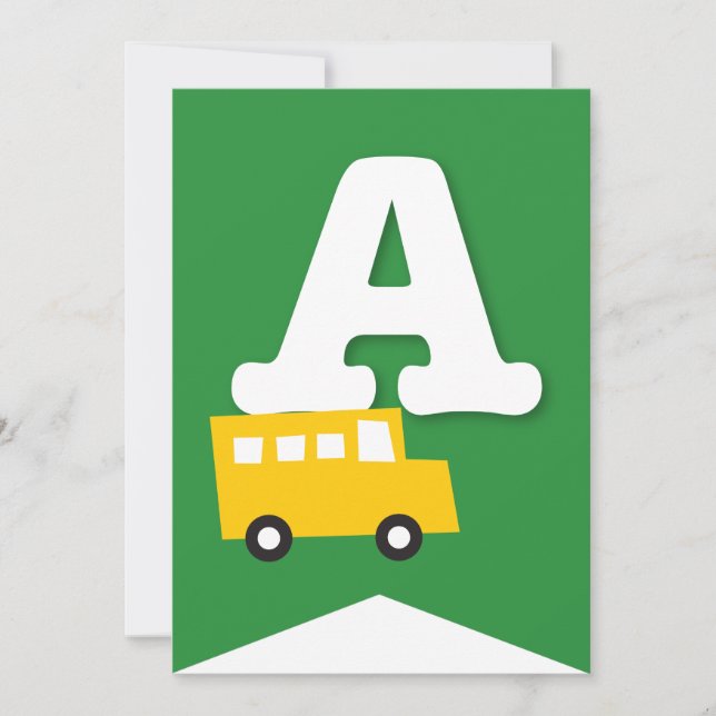 Invitación Jóvenes transportan pancarta de Fiesta de cumpleañ (Anverso)