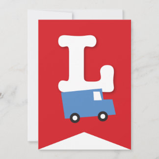 Invitación Jóvenes transportan pancarta de Fiesta de cumpleañ