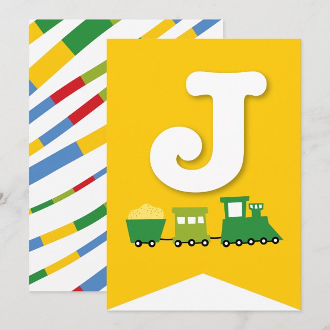 Invitación Jóvenes transportan pancarta de Fiesta de cumpleañ (Anverso / Reverso)