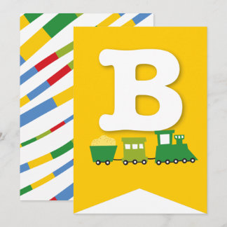 Invitación Jóvenes transportan pancarta de Fiesta de cumpleañ