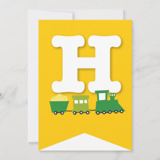 Invitación Jóvenes transportan pancarta de Fiesta de cumpleañ