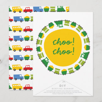Invitación Jóvenes transportan pancarta de Fiesta de cumpleañ