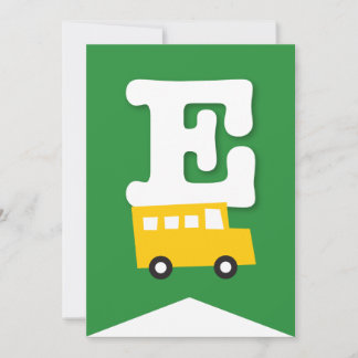 Invitación Jóvenes transportan pancarta de Fiesta de cumpleañ