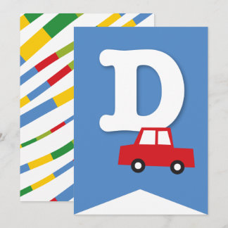 Invitación Jóvenes transportan pancarta de Fiesta de cumpleañ