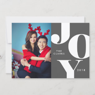 Invitación JOY Christmas Photo Cards / Holidays