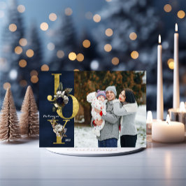 Invitación Joy Holiday Photo Card