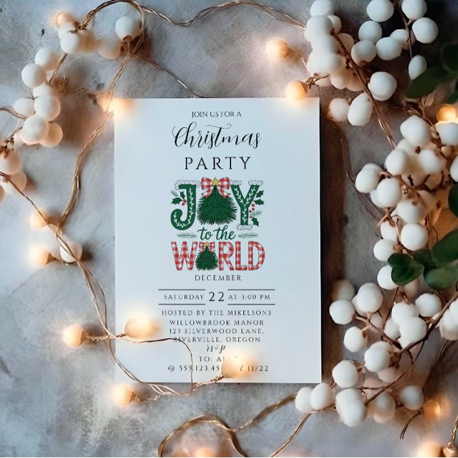 Invitación Joy to the World Christmas (Subido por el creador)