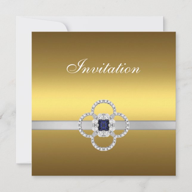 Invitación Joyas de Oro y Plata para Todas las Oca (Anverso)