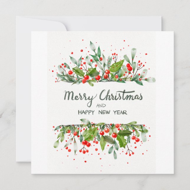 INVITACIÓN JOYEUX NOËL ET BONNE ANNÉE (Anverso)