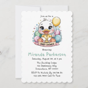 Invitación Joyful Duckling Baby Shower