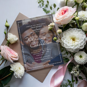 Invitación Joyful Fun Photo Boda