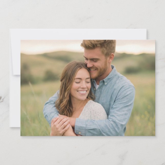 Invitación Joyful Green Natural Photo (Anverso)