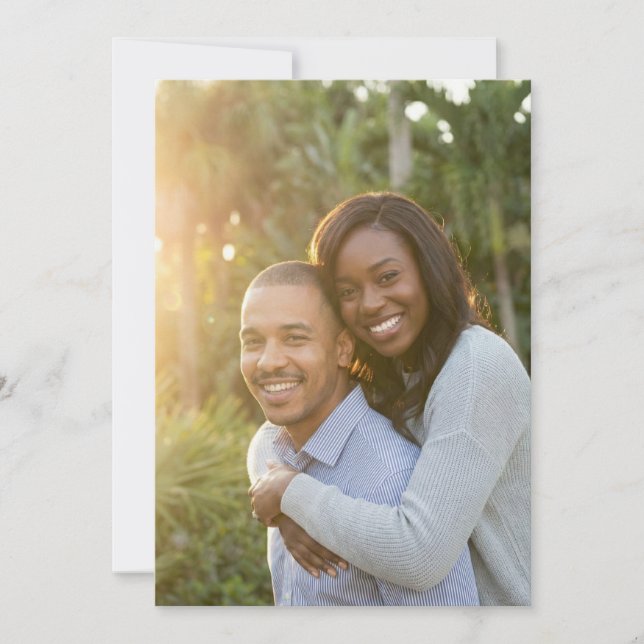 Invitación Joyful Green Outdoor Photo (Anverso)