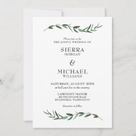 Invitación Joyful Modern Boda Botánico