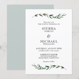 Invitación Joyful Modern Boda Botánico