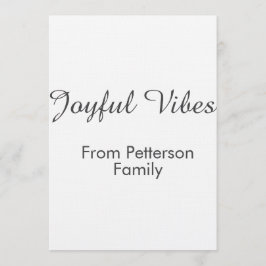 Invitación Joyful Vibes red Christmas add family name date