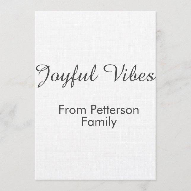 Invitación Joyful Vibes red Christmas add family name date  (Anverso)