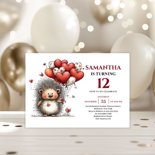 Invitación Joyful whimsical animals art kids birthday invite (Joyful whimsical animals art kids birthday invitation

)