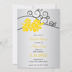 Invitación Joyous Blooms - Ducha con novia floral personaliza