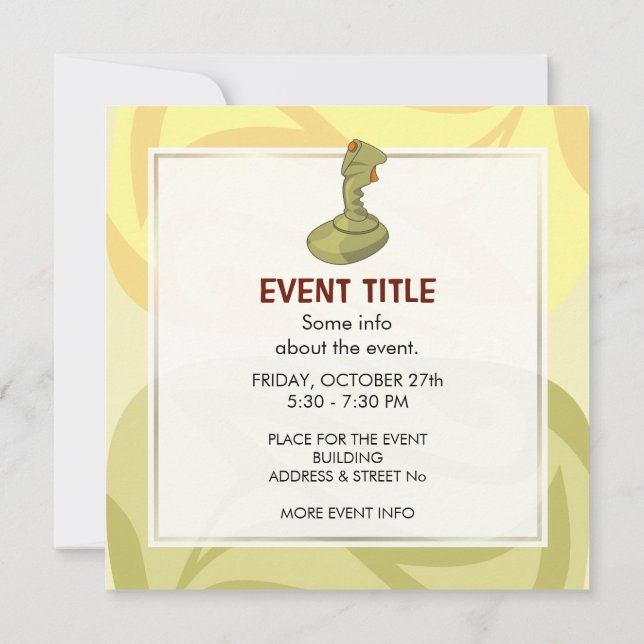 Invitación Joystick (Reverso)