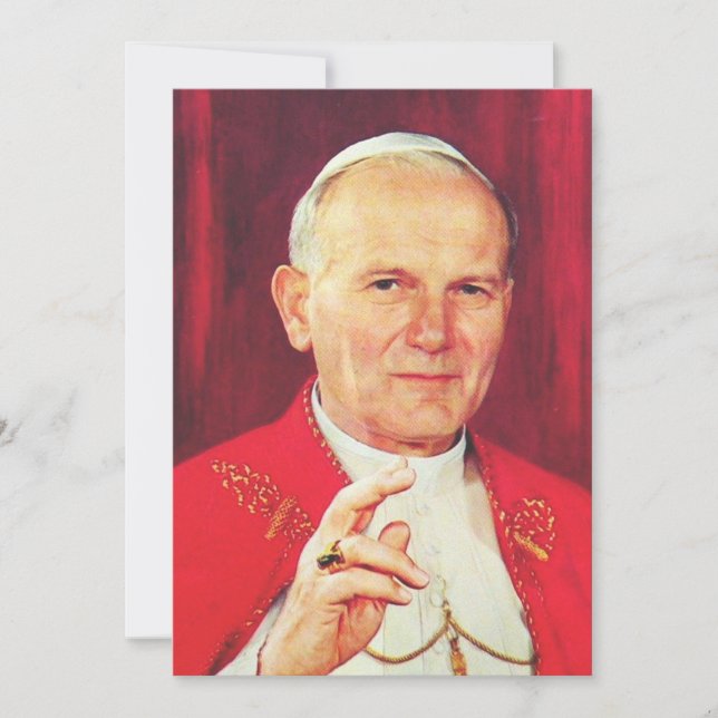 Invitación Juan Pablo II Obispo de Roma (Anverso)