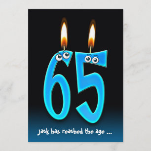 Invitación Jubilación a 65 Fiestas con ojos