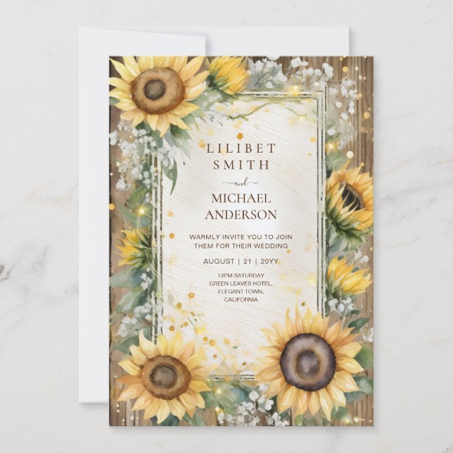 Invitación Jubilación Baby Shower de cumpleaños de boda perso (Anverso)