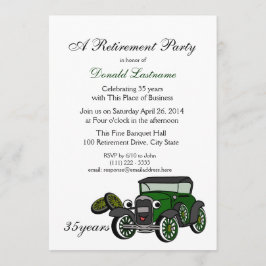 Invitación Jubilación de autos antiguos