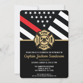 Invitación Jubilación de Bomberos Departamento de Bomberos