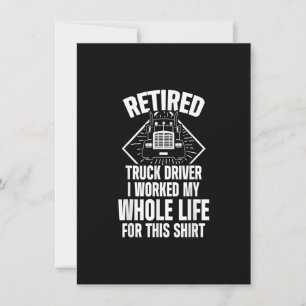 Invitación Jubilación de camionero jubilado