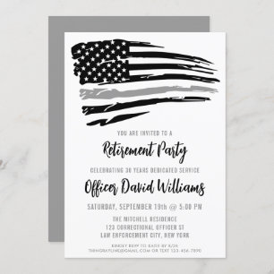 Invitación Jubilación de funcionario correccional de línea gr