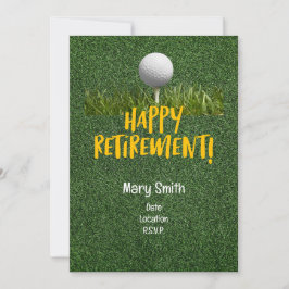 Invitación Jubilación de golf para golfistas