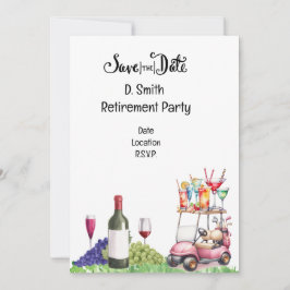 Invitación Jubilación de golf para una mujer golfista