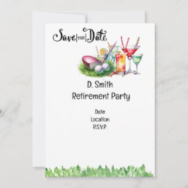 Invitación Jubilación de golf para una mujer golfista