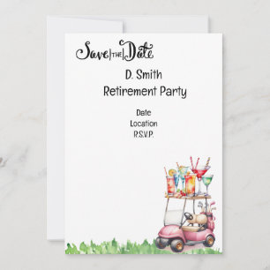 Invitación Jubilación de golf para una mujer golfista