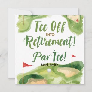 Invitación JUBILACIÓN DE GOLF Salga con ParTee para golfista