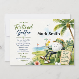 Invitación Jubilación de golfista par fiesta de golf en el ca