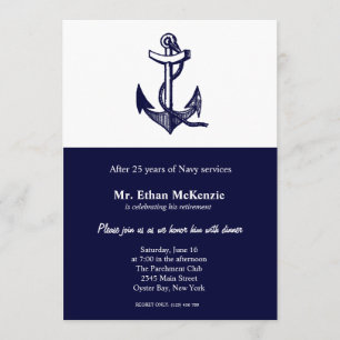 Invitación Jubilación de la Marina