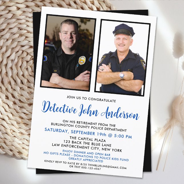 Invitación Jubilación de la policía 2 Fiesta fotográfico (Subido por el creador)