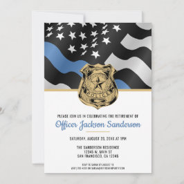Invitación Jubilación de la policía Aplicación de la ley de l