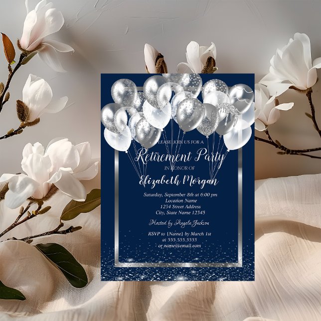 Invitación Jubilación de los globos de la marina de marco pla (Subido por el creador)